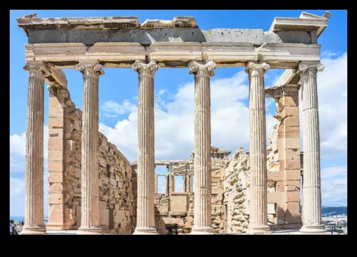 רשמים יוניים: עמודים אלגנטיים באדריכלות היוונית